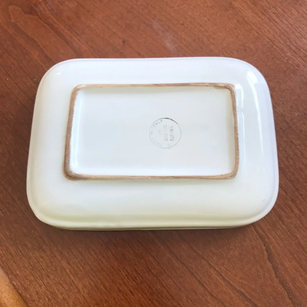 Williams Sonoma Raffaellesco Hand Painted Italian Art Pottery Rectangula…